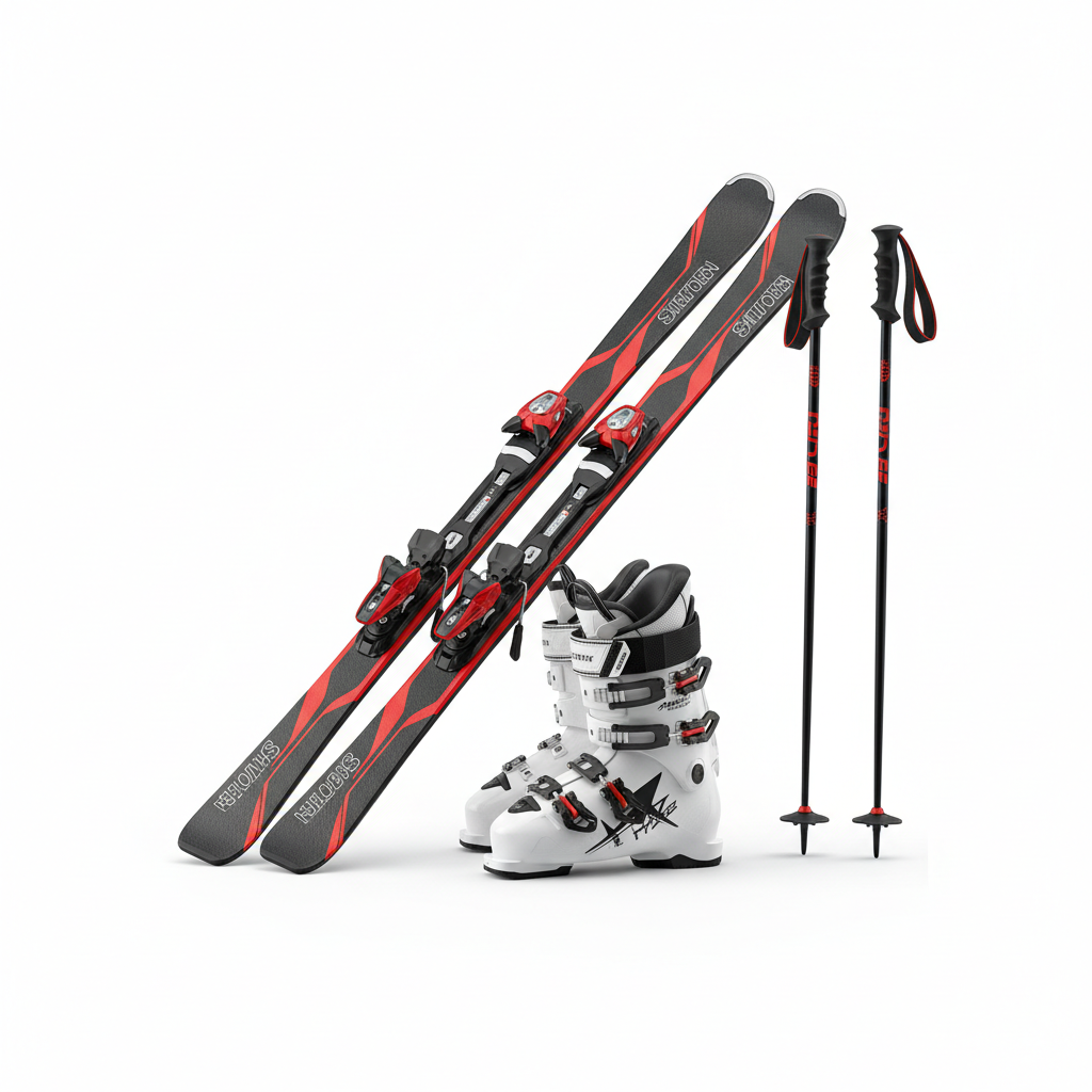 ski baton chaussure 